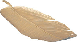 Dekorace ve zlaté barvě Mauro Ferretti Leaf, 55,5 x 18 cm