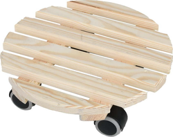 Dřevěný pojízdný podstavec pod květináč ø 29 cm (výška 8 cm) Indoor – Esschert Design