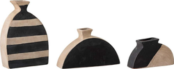 Sada 3 terakotových váz Bloomingville Nezha, výška 23 cm