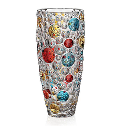 Bohemia Jihlava Barevná váza LISBOA 350 mm