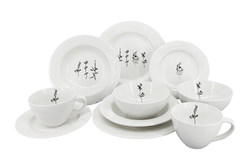 10dílná porcelánová souprava Croft Wild (talíře, misky, hrnky)