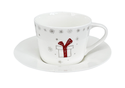 Porcelánový šálek s podšálkem Koleda 2025 – 150 ml