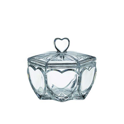 Crystal Bohemia dóza Hearts 130 mm