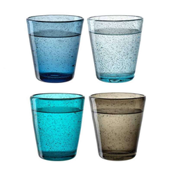 Leonardo sklenice Burano studené barvy 330 ml 4 ks