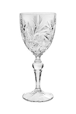 Bohemia Jihlava broušené sklenice na víno Pinwheel 260 ml 6 ks