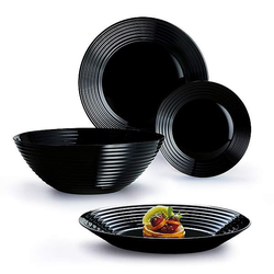 Luminarc Jídelní souprava HARENA Black, 19 ks