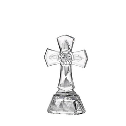 Crystal Bohemia skleněný kříž Cross 175 mm