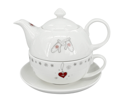 Vánoční čajová sada Luna Koleda (konvice 400 ml, šálek 250 ml)