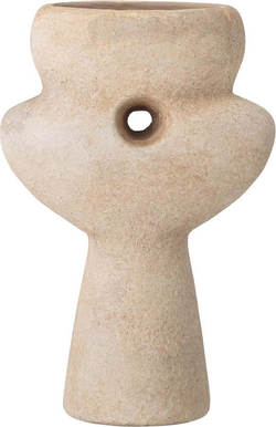 Béžová terakotová váza Bloomingville Ngoie, výška 17 cm