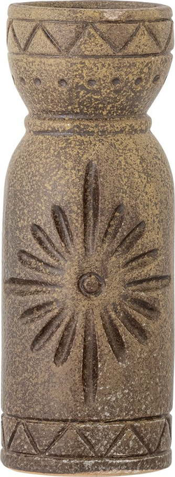 Hnědá ručně vyrobená váza z kameniny (výška 21 cm) Gerde – Bloomingville