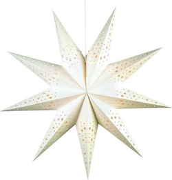 Bílá světelná dekorace s vánočním motivem ø 75 cm Solvalla – Markslöjd