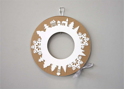 Adventní věnec s šedou stuhou Unlimited Design for kids