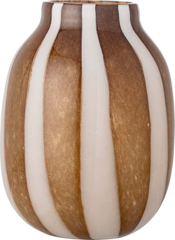 Hnědá skleněná váza Mayah – Bloomingville
