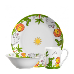 Leonardo Jídelní souprava pro kluky BAMBINI, 3 ks