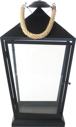 Černá lucerna Esschert Design Classical, výška 45,6 cm