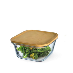 Simax dóza na potraviny s bambusovým víkem 0,5 l