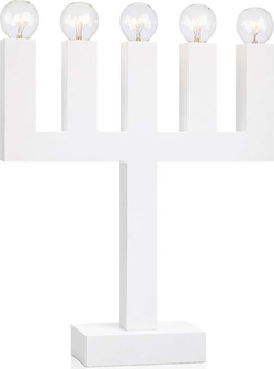 Bílý svícen Markslöjd Agne, výška 40 cm