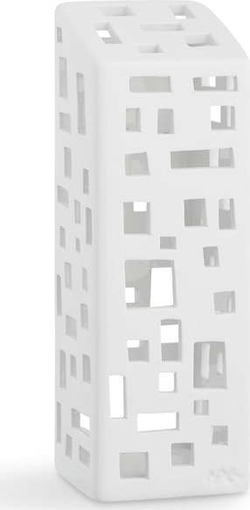 Bílý keramický svícen Kähler Design Urbania Lighthouse High Building
