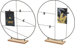 Sada 2 černých kovových stojanů na fotky Casa Selección