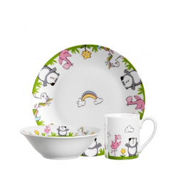 Leonardo Jídelní souprava pro holky BAMBINI, 3 ks