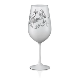 Crystalex sklenice Zvěrokruhy Kozoroh bílá 550 ml