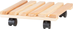 Dřevěný pojízdný podstavec pod květináč (výška 8 cm) Indoor & Outdoor – Esschert Design