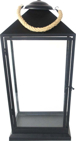 Černá lucerna Esschert Design Classical, výška 58 cm