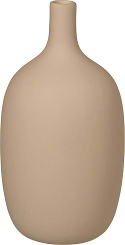 Béžová keramická váza Blomus Nomad, výška 21 cm
