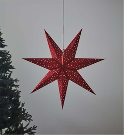 Červená závěsná vánoční světelná dekorace Clara – Markslöjd