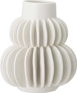 Bílá váza z kameniny Bloomingville Blossom