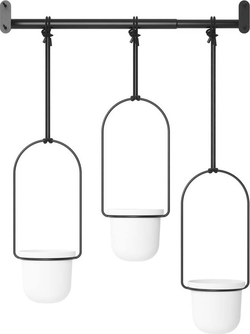 Plastové obaly na květináče v sadě 3 ks na bylinky/závěsné ø 7,5 cm Triflora – Umbra