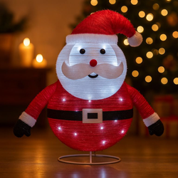 Nexos Vánoční dekorace - Santa Claus, 30 LED, 58 cm