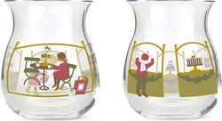 Skleněné svícny s vánočním motivem v sadě 2 ks Holmegaard Christmas – Holmegaard