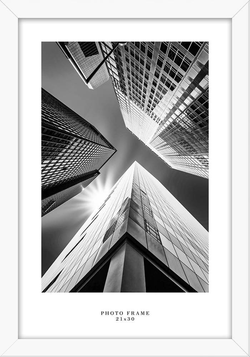 Bílý nástěnný rámeček Styler Floryda, 24 x 33 cm