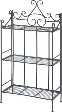 Černý kovový skládací stojan na květiny Esschert Design