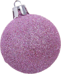 Růžové vánoční ozdoby v sadě 12 ks Casa Selección, ⌀ 4 cm