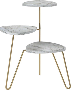 Stojan na květiny v bílo-zlaté barvě Novogratz Athena