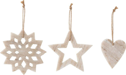 Vánoční ozdoby v sadě 3 ks Otilde – Bloomingville