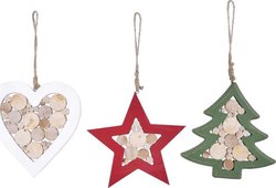 Vánoční ozdoby v sadě 3 ks Nature – Ego Dekor