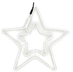 Vánoční světelná hvězda, 360 LED, 55 cm