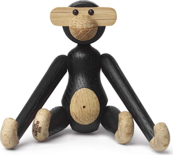 Soška z masivního dubového dřeva Kay Bojesen Denmark Monkey Hanging