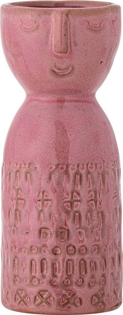 Růžová ručně vyrobená váza z kameniny (výška 14,5 cm) Embla – Bloomingville
