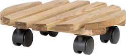 Dřevěný pojízdný podstavec pod květináč ø 29 cm (výška 8 cm) Indoor & Outdoor – Esschert Design