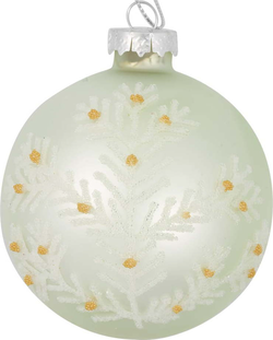 Zelená skleněná vánoční ozdoba Green Gate Madison