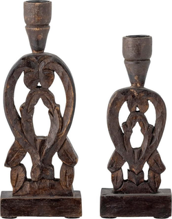 Dřevěné svícny v sadě 2 ks Bernie – Bloomingville