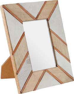 Bílo-béžový dřevěný rámeček 19x24 cm Bowerbird – Premier Housewares