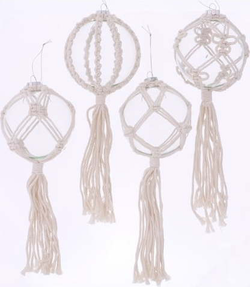 Sada 4 závěsných vánočních ozdob Boltze Nara