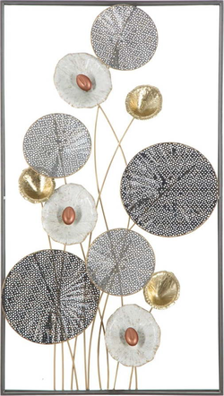 Nástěnná kovová dekorace Mauro Ferretti Grid, 50 x 90,5 cm