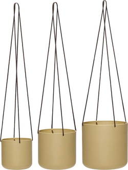 Kovové závěsné obaly na květináče v sadě 3 ks ø 25 cm Bloom – Hübsch