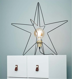 Černá vánoční světelná dekorace Asterix – Markslöjd